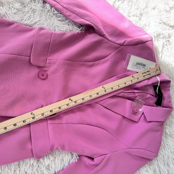 Endless Rose long sleeve blazer romper. Size 4. Color Lilac. NWT - Picture 5 of 9